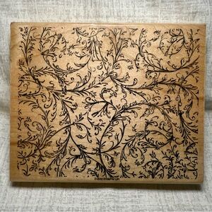Stampin’ Up! Retired 2002 Large Background Stamp – Vine Flourish Pattern 🌿